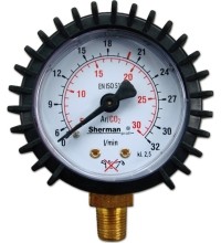 Pressure gauge ⌀ 50mm for Mouse Argon/CO₂ reducer (MIX) - Working - flow rate 32l/min