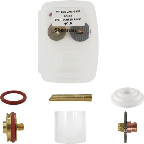 Pyrex T9/20 large short TIG kit - 1,6