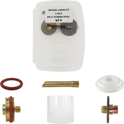 Pyrex T9/20 large short TIG kit - 2,4