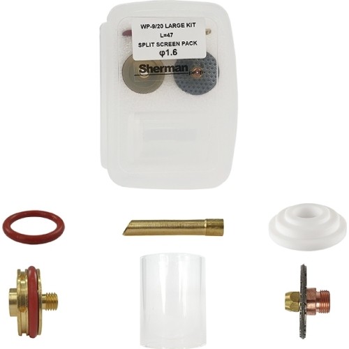Pyrex T9/20 large long TIG kit - 1,6