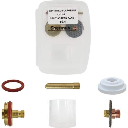 Pyrex T17/18/26 large short TIG kit - 2,4
