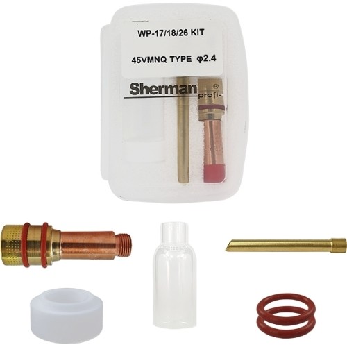 Pyrex T17/18/26 45VMNQ TIG kit - 2,4