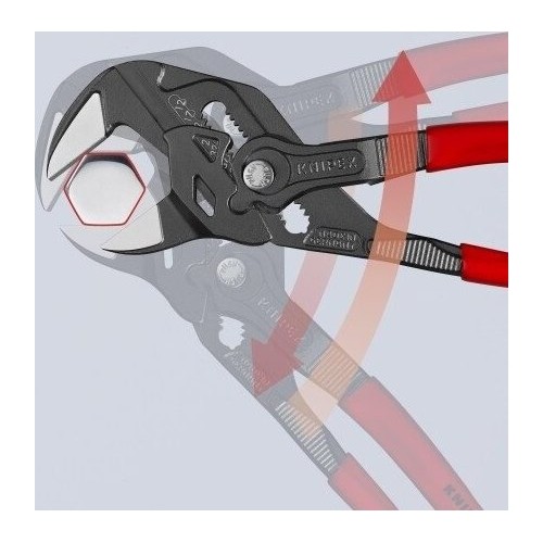 Santechninės replės - raktas KNIPEX su fiksavimu 250mm