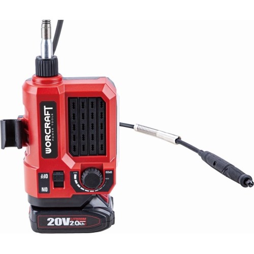 Akumuliatorinis mini tiesinis šlifuoklis su priedais 20V LI-ION