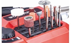 Akumuliatorinis mini tiesinis šlifuoklis su priedais 20V LI-ION