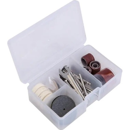 Akumuliatorinis mini tiesinis šlifuoklis su priedais 20V LI-ION