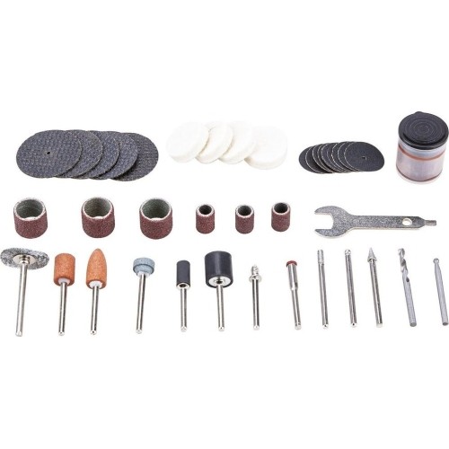 Akumuliatorinis mini tiesinis šlifuoklis su priedais 20V LI-ION