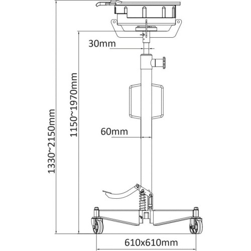 Rubber pad for transmission jack