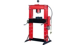 Pneumatic / hydraulic shop press with gauge 40t