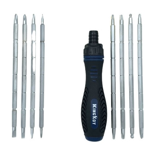 Screwdriver with interchangeable bits (9pcs)