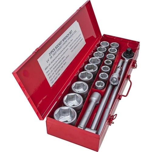 3/4" Dr. Socket set 21pcs.