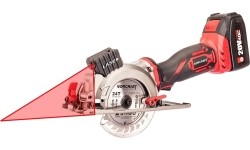 Akumuliatorinis diskinis pjūklas 115mm su laseriu 20V LI-ION