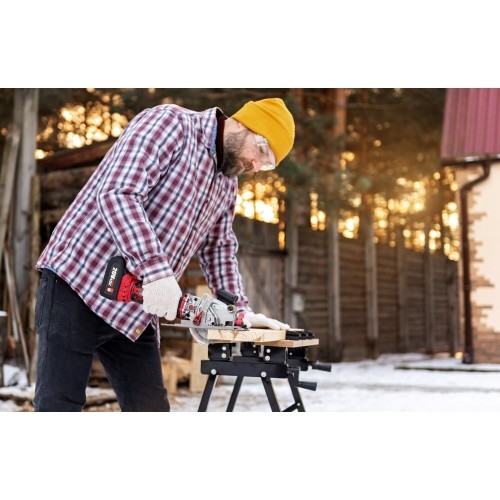 Akumuliatorinis diskinis pjūklas 115mm su laseriu 20V LI-ION