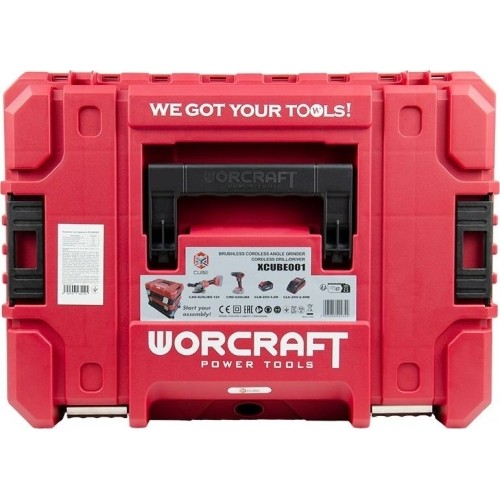 Li-ion Impact Cordless Driil and Angle Grinder set in XCUBE box