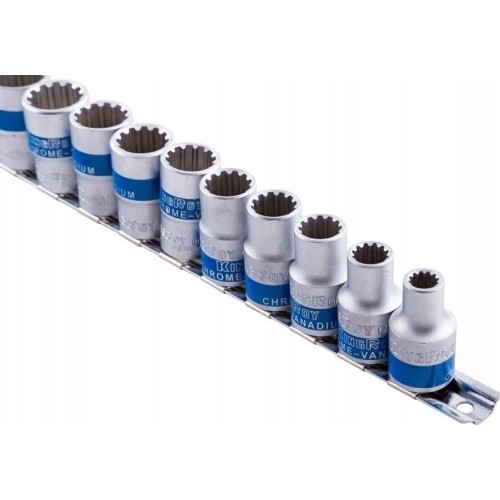 1/2" Galvučių rinkinys 13vnt. SPLINE