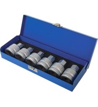3/4" Dr. bit socket set (HEX) 6pcs.