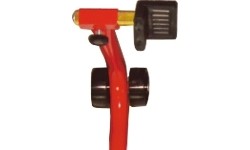 Motorcycle support stand for rear wheel