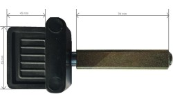 Motorcycle support stand for rear wheel
