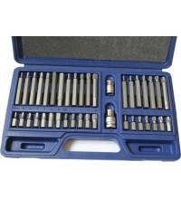 Screwdriver bit set 40pcs. TORX. HEX. SPLINE