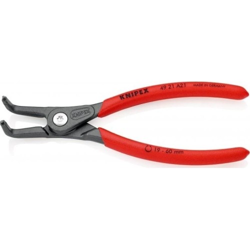 Replės išoriniams žiedams. Lenktos 165mm (Ø19-60mm) KNIPEX