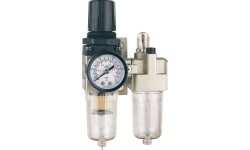 Oro srauto reguliatorius 1/4" su filtru ir tepaline