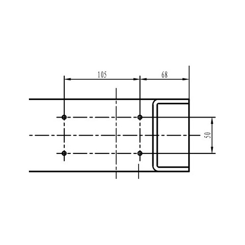 Spare part. Lifting arm rubber pad for PL-4.0-2D (rectangle)