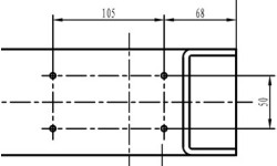 Spare part. Lifting arm rubber pad for PL-4.0-2D (rectangle)