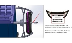 Ratų balansavimo staklių adapteris motociklams M36 / M40