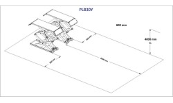 Scissor hydraulic lift, 3t, 380V