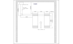Scissor hydraulic lift, 3t, 380V