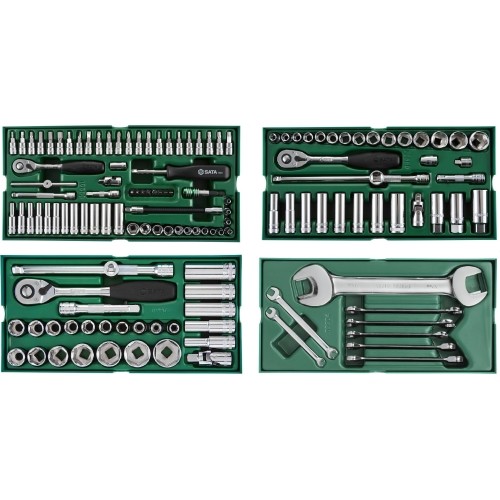 Roller cabinet with tool set trays, 300pcs.