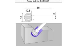 Spherical cutter (D) - 12