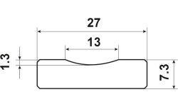 Arc self-adhesive ceramic washer WT-403 grade II