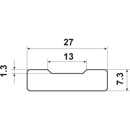 Trapezoidal self-adhesive ceramic washer WT-601 grade II