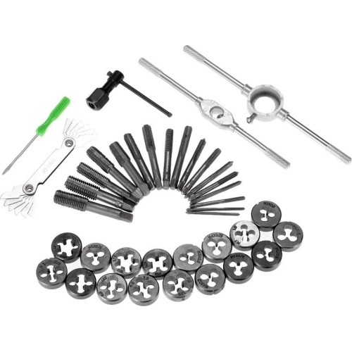 Sriegiklių ir sriegpjovių rinkinys 40vnt. M3-M12