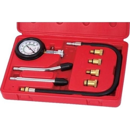 Petrol engine compression tester kit 8pcs.