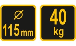 Vacuum suction lifter 1x115mm