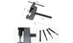 Grandinės kniedijimo ir atskyrimo įrankių rinkinys