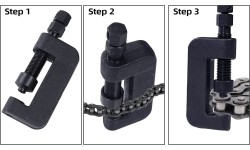 Grandinės kniedijimo ir atskyrimo įrankių rinkinys