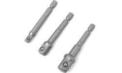 1/4"+3/8"+1/2" Adapterių suktuvui rinkinys 3vnt.