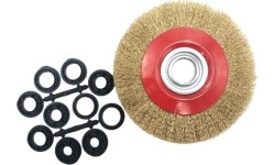 Crimped wire flat wheel brush, 200x32mm