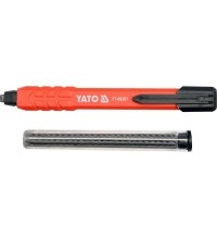 Automatic carpenters / masonry pencil with 6 pencil lead