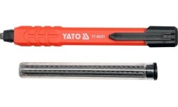 Automatic carpenters / masonry pencil with 6 pencil lead