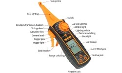 Dvipolis įtampos ir elektros grandinių testeris