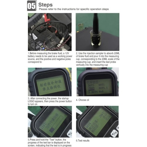 Brake fluid / coolant boiling point tester