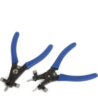Heavy duty snap ring pliers set 2pcs with interchangeable tips 165mm