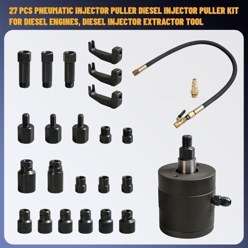 Pneumatic diesel injector puller set 27pcs