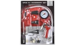 Prapūtimo, pripūtimo pistoletų ir priedų rinkinys 13vnt.