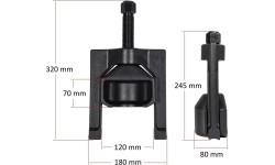 Heavy duty universal joint puller U-joint