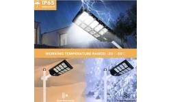 Gatvės šviestuvas su saulės baterija 320W